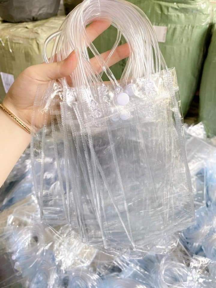 TÚI ĐỰNG LY TRONG SUỐT - BÁN TỪ 2 CÁI